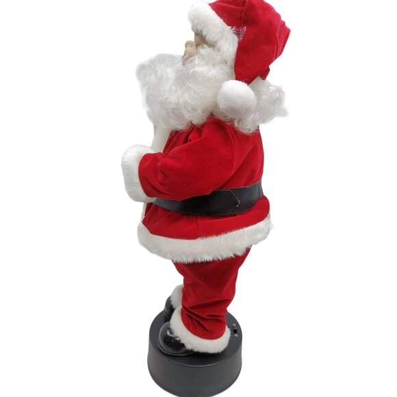 vintage happy christmas motion animated figurine mr santa - Picture 3 of 5